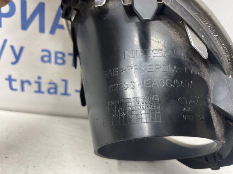 Решетка противотуманки правая Nissan Qashqai 2013-2022 622564EA0C (Арт. 77355) Решетка противотуманки правая Nissan Qashqai 2013-2022 622564EA0C (Арт. 77355)